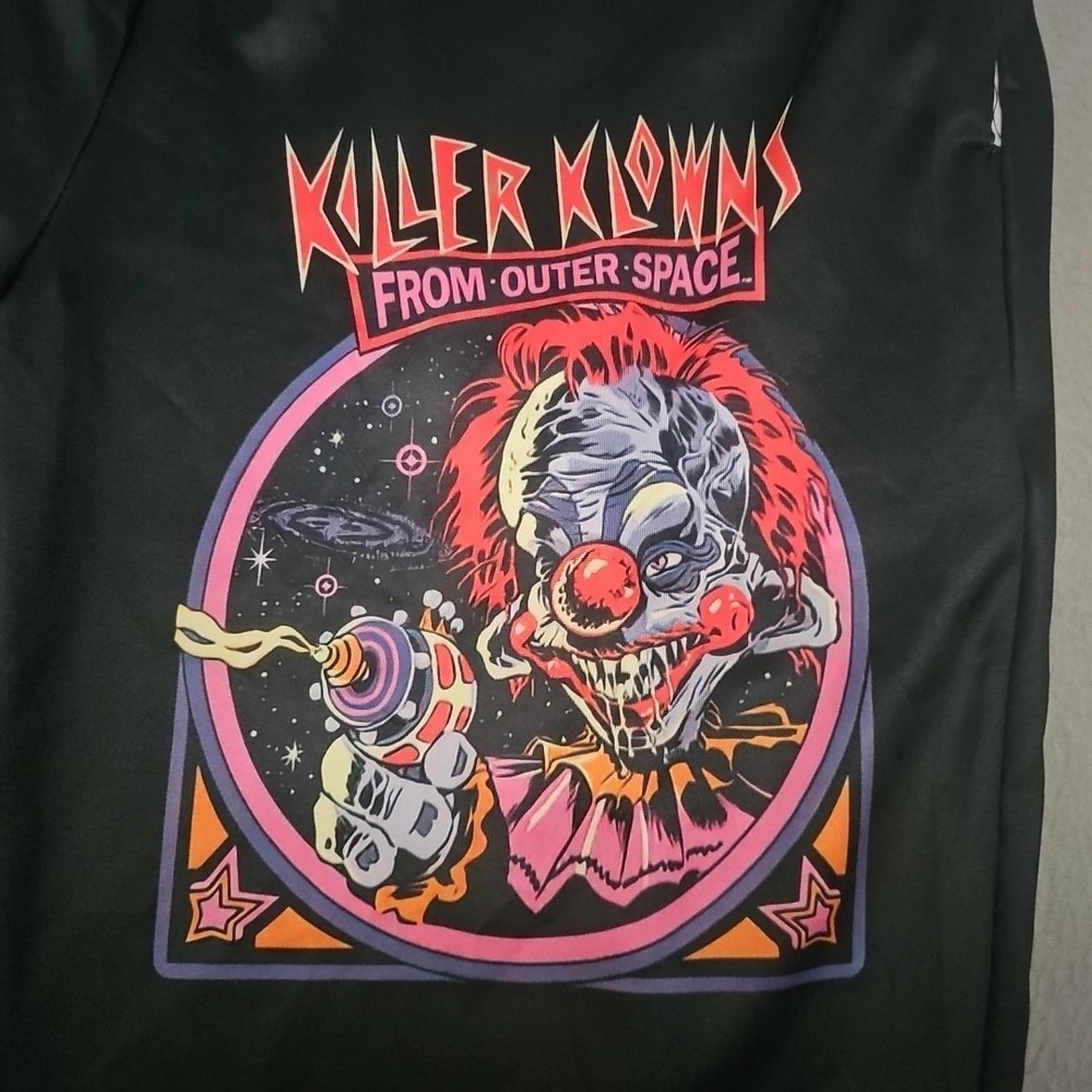 Killer Klowns From Outer Space Sweatpants Mens Horror Black Joggers -‎ XL RARE